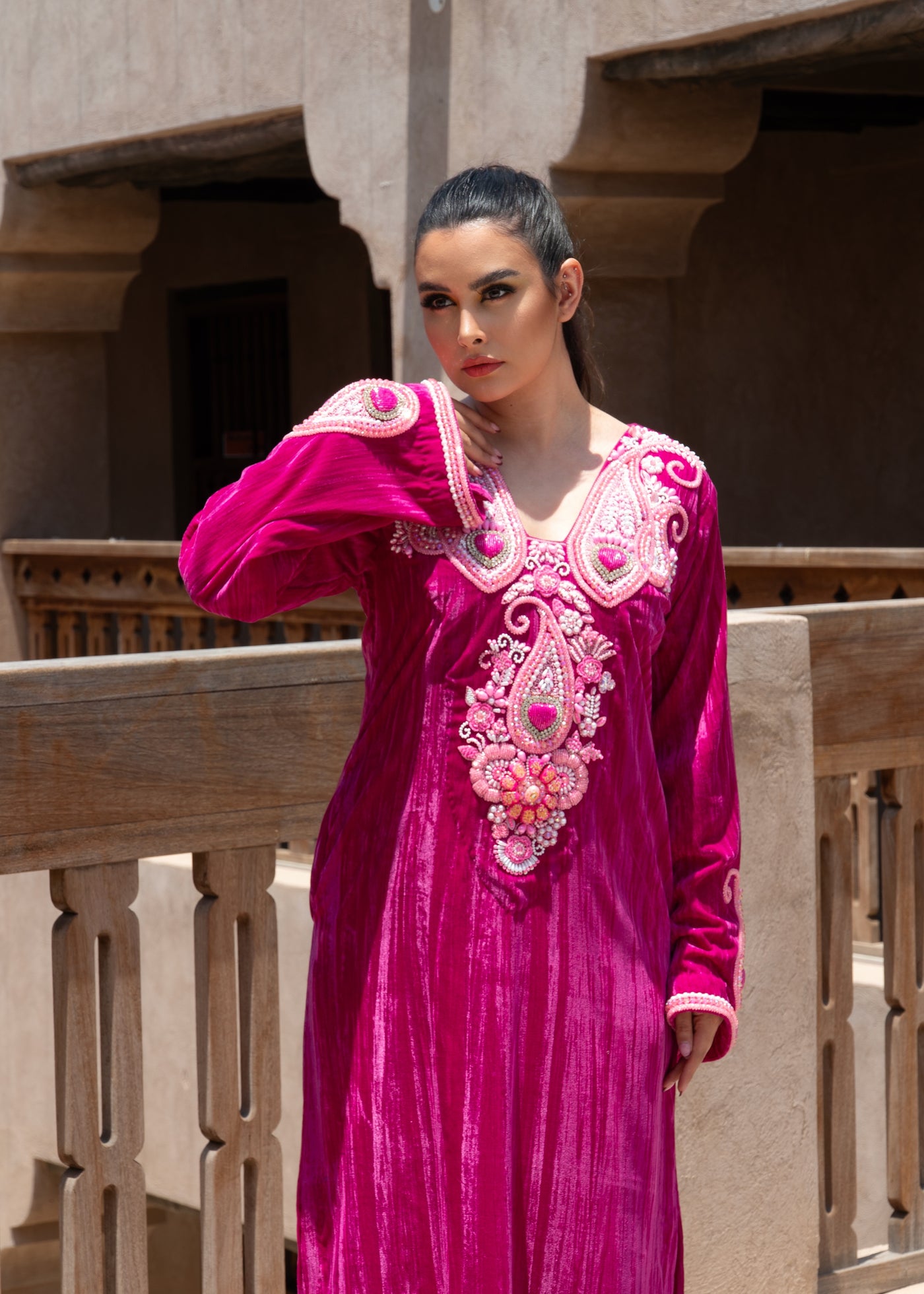 HEARTS OF PAISLEY KAFTAN