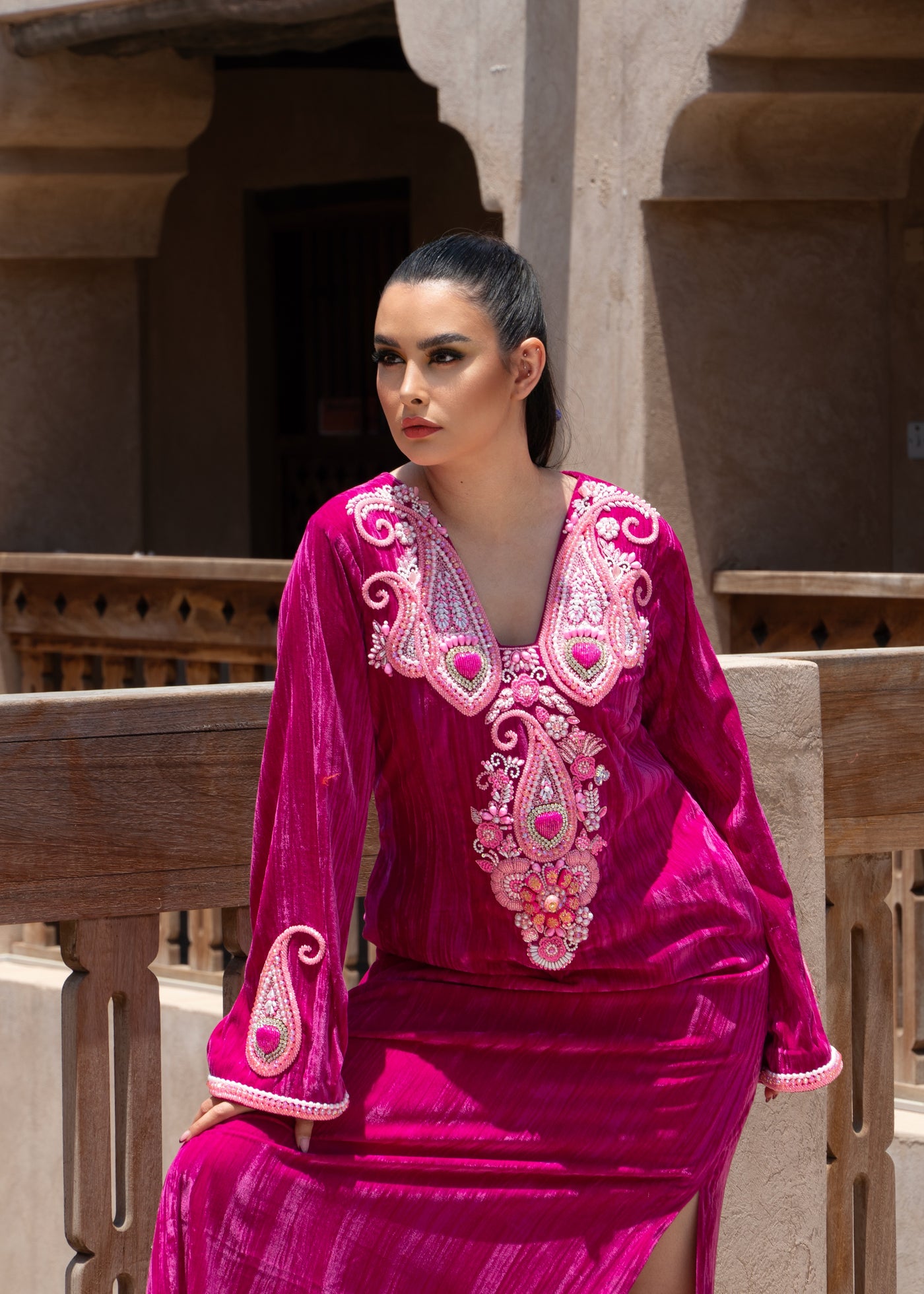 HEARTS OF PAISLEY KAFTAN