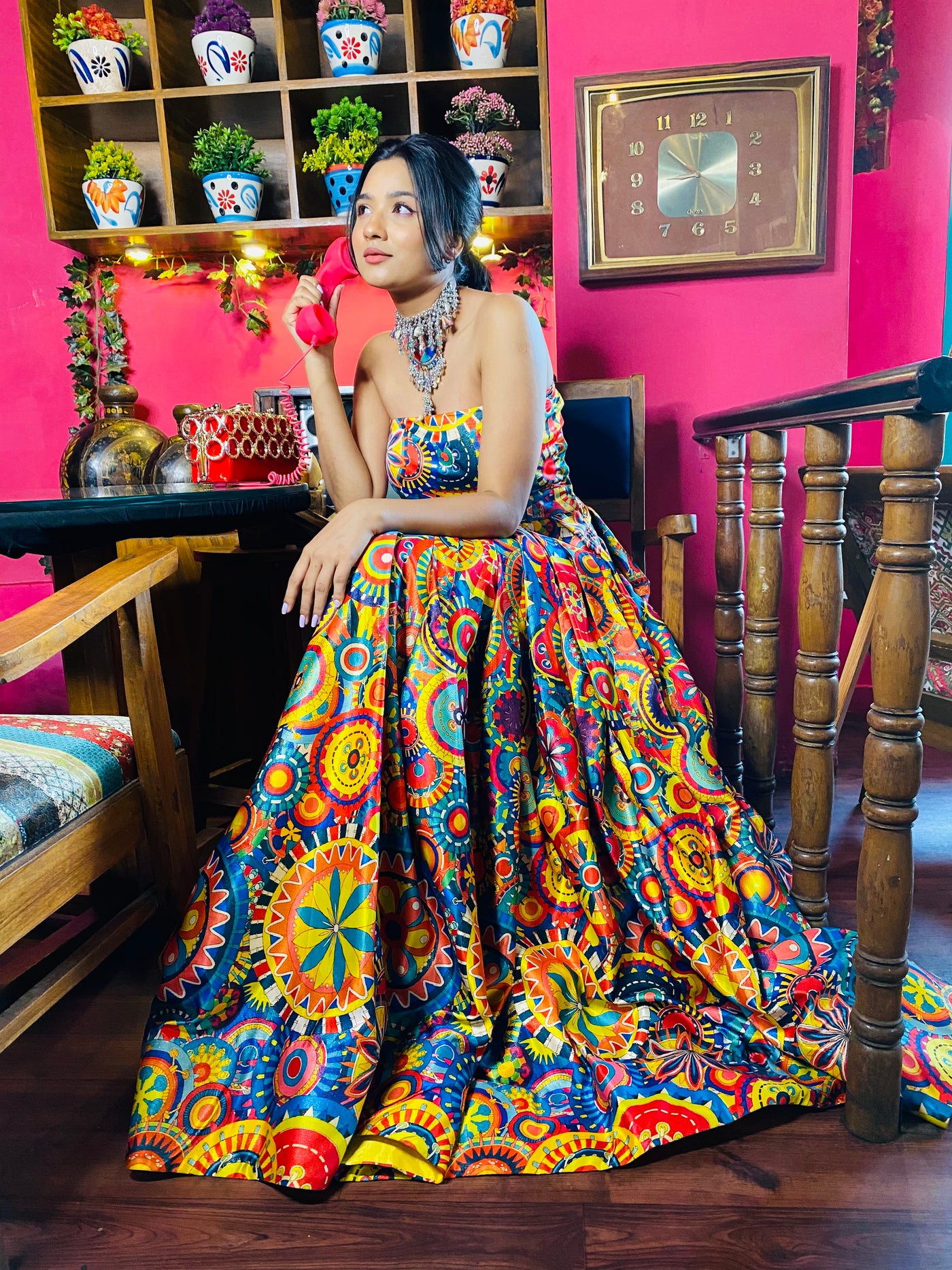 KITSCH KALEIDOSCOPE TUBE GOWN