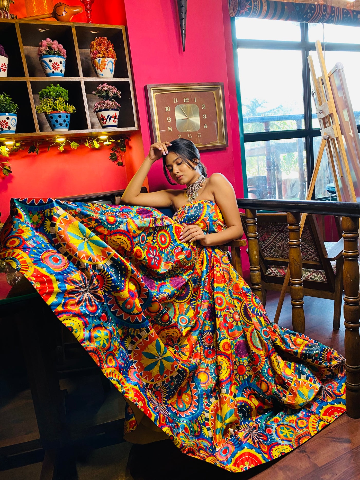 KITSCH KALEIDOSCOPE TUBE GOWN