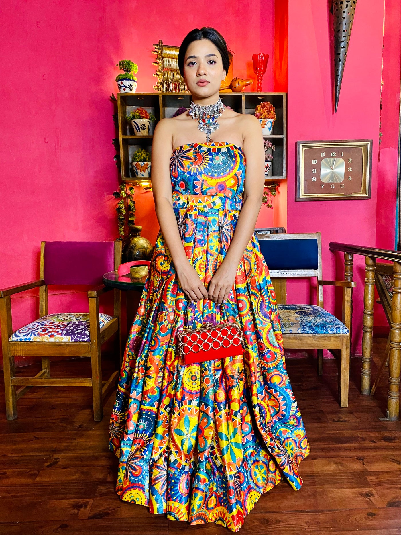 KITSCH KALEIDOSCOPE TUBE GOWN