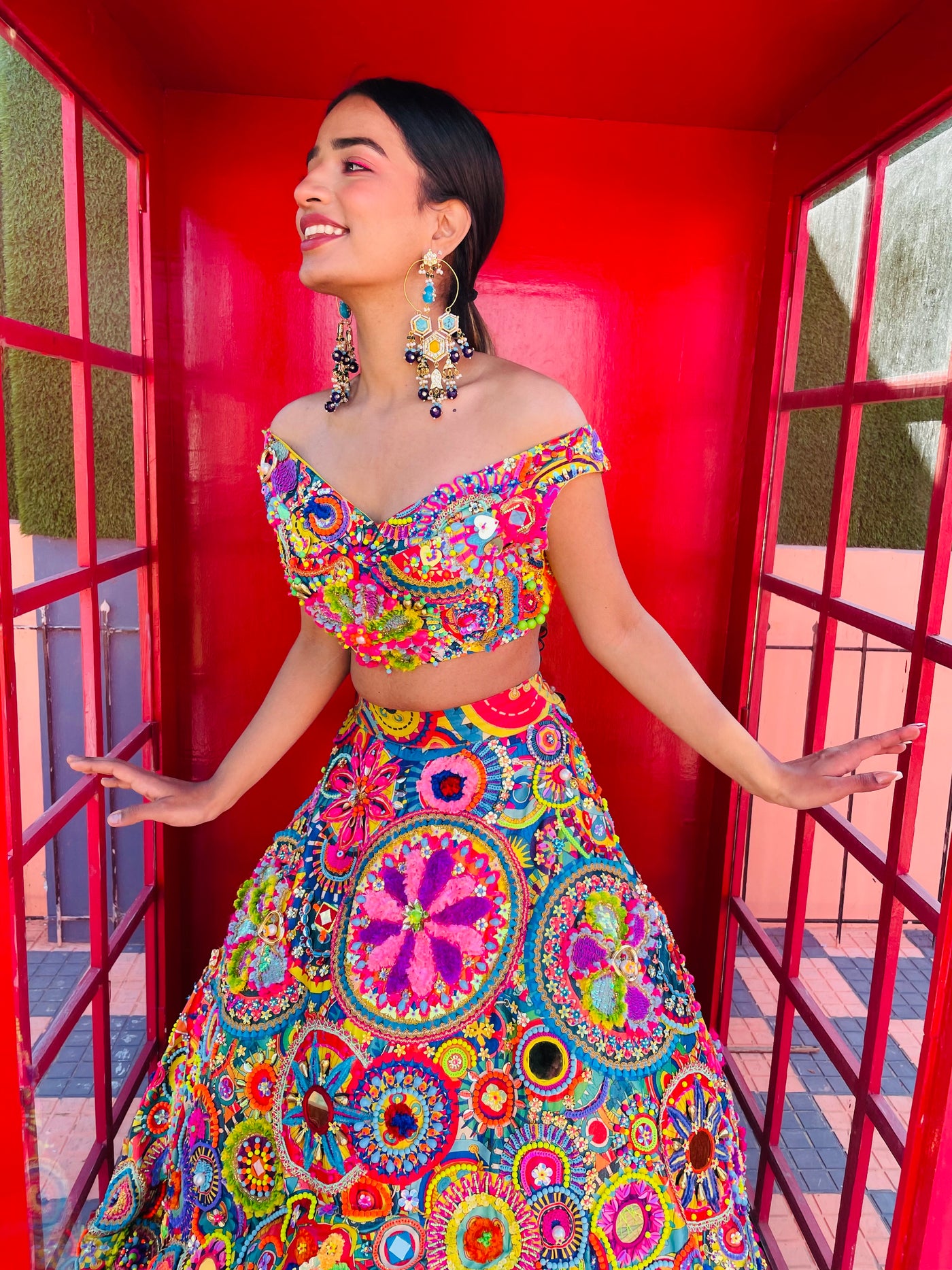 KITSSCH KALEIDOSCOPE LEHENGS- 3 SET PIECE
