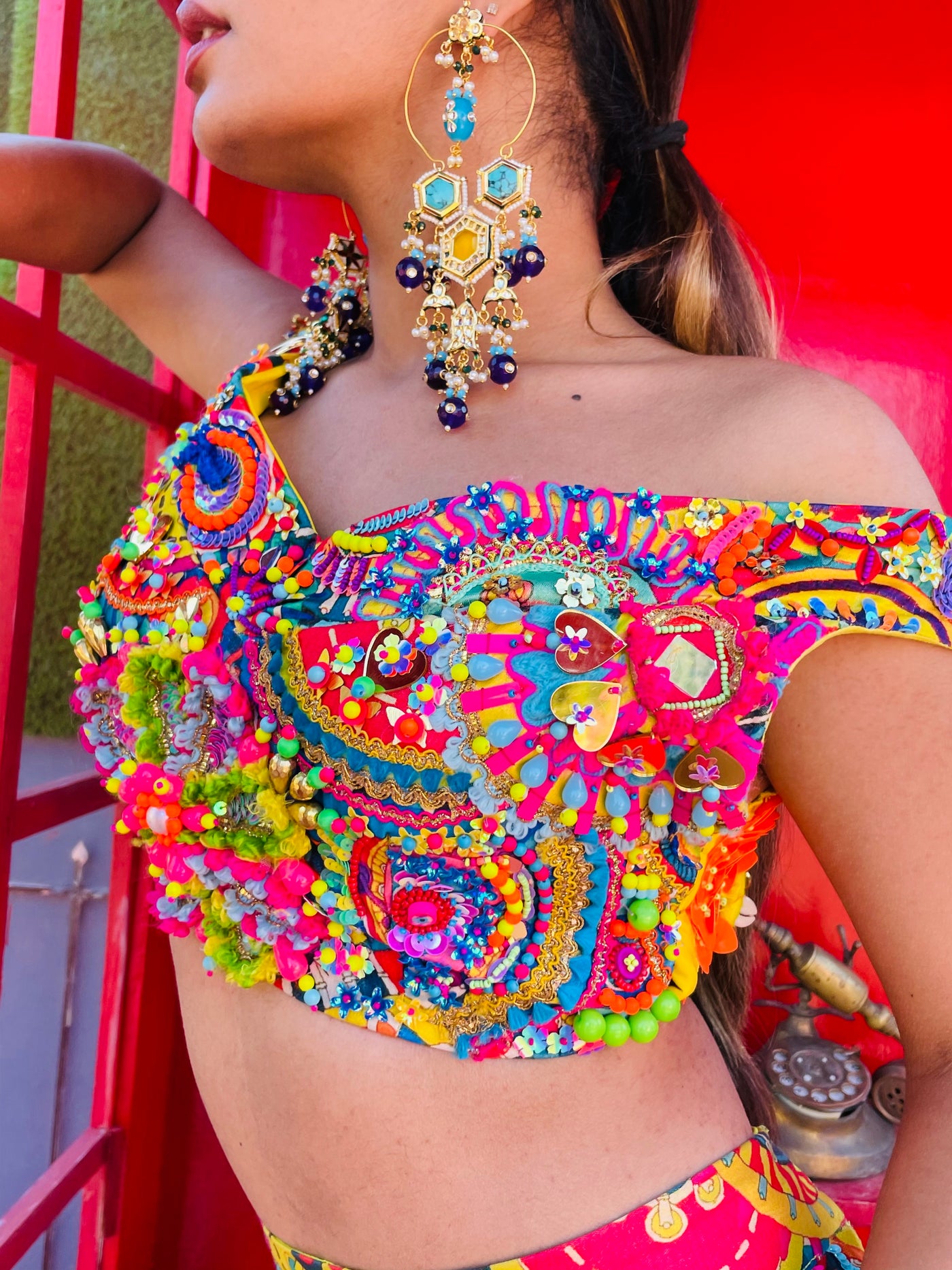 KITSSCH KALEIDOSCOPE LEHENGS- 3 SET PIECE