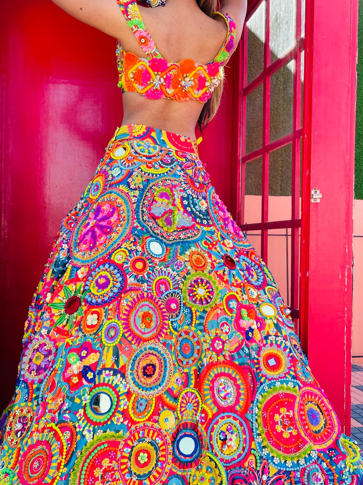 KITSSCH KALEIDOSCOPE LEHENGS- 3 SET PIECE