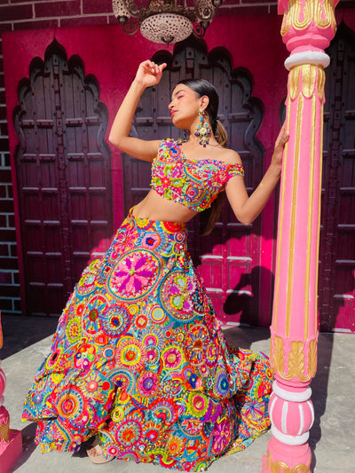 KITSSCH KALEIDOSCOPE LEHENGS- 3 SET PIECE