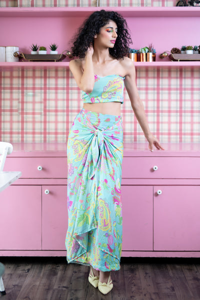 PAISLEY DHOTI DRESS