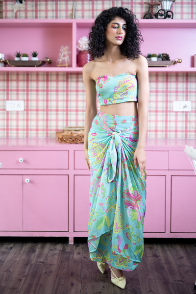 PAISLEY DHOTI DRESS
