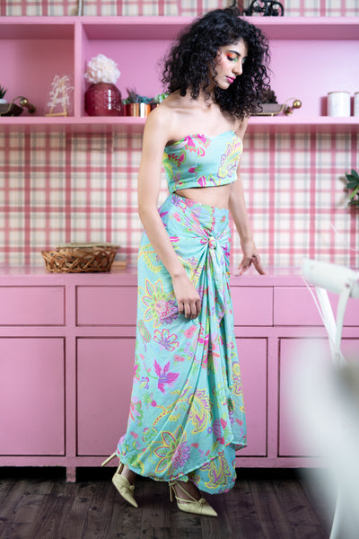 PAISLEY DHOTI DRESS