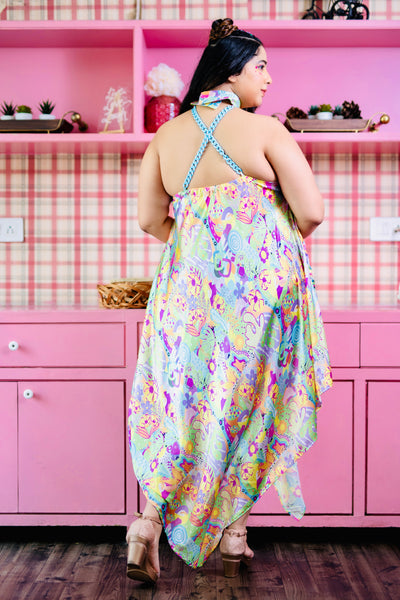 PIP & POP HALTER NECK DRESS