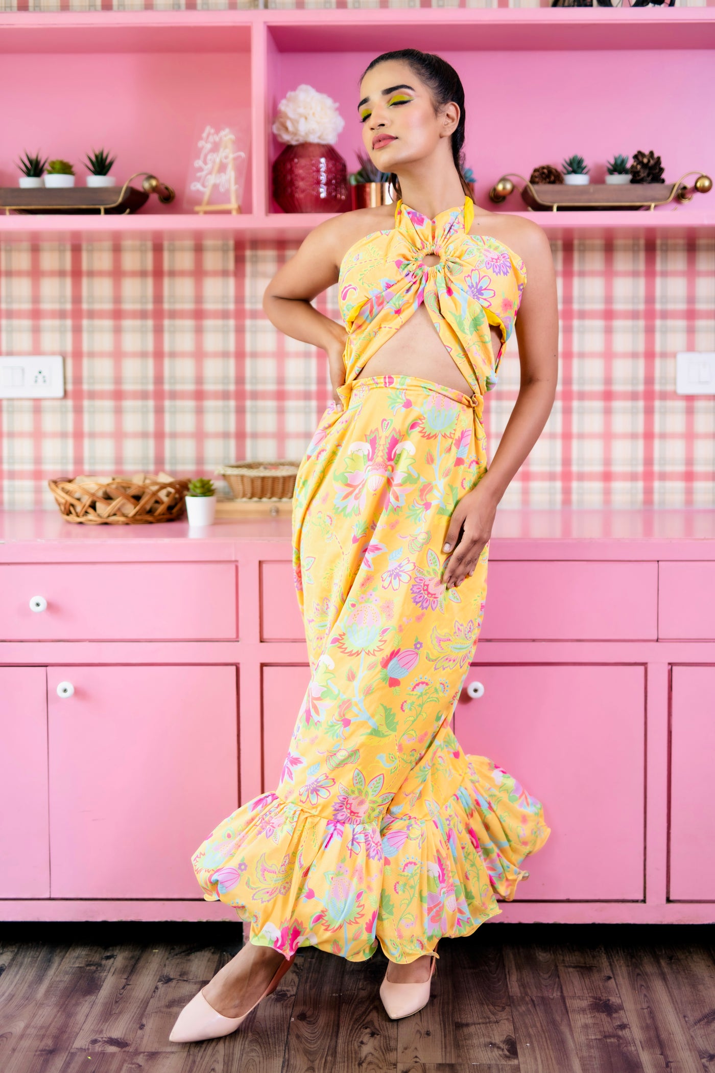 REGINA PAISLEY DRESS