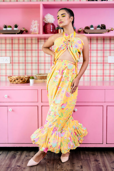 REGINA PAISLEY DRESS