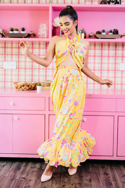 REGINA PAISLEY DRESS
