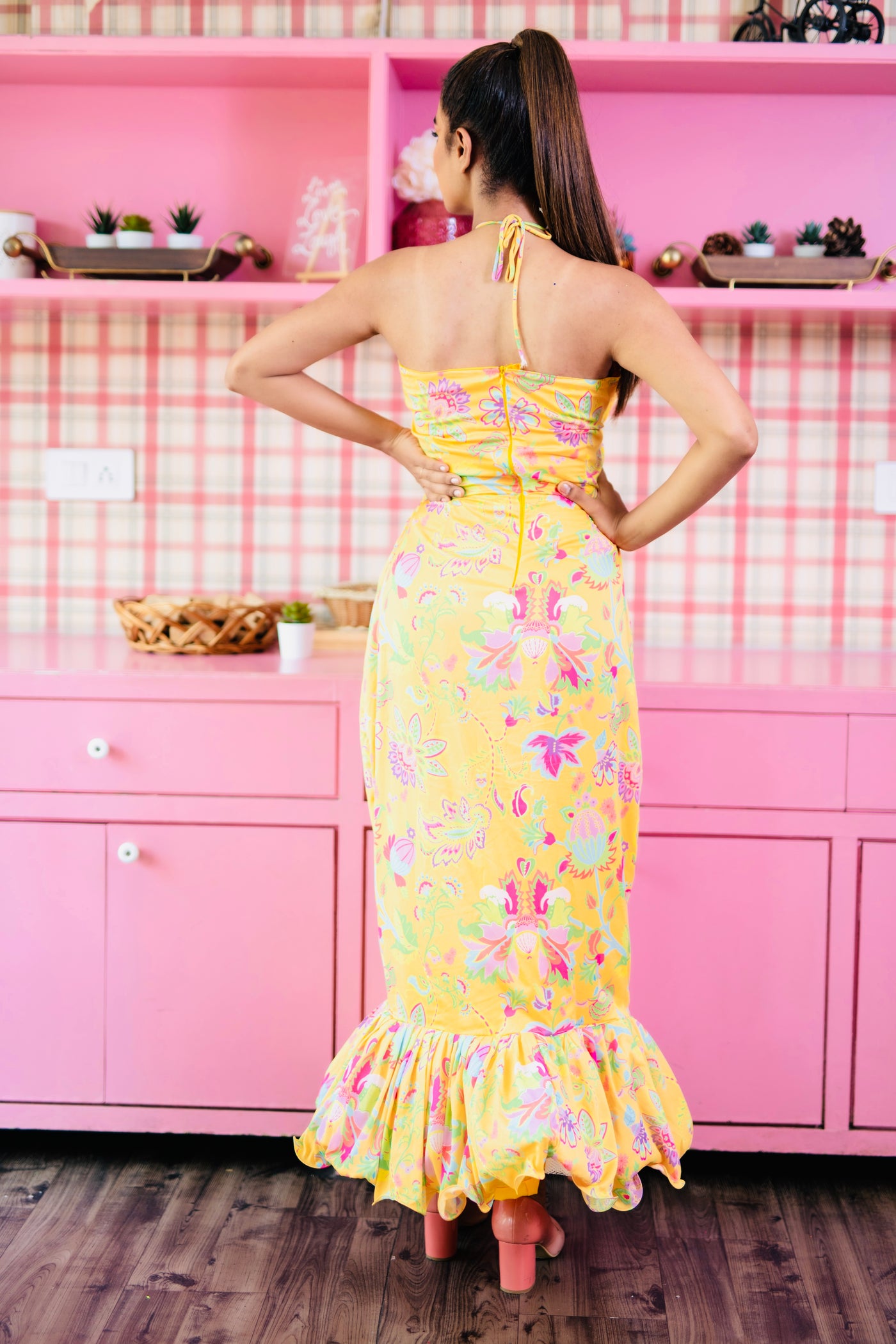 REGINA PAISLEY DRESS