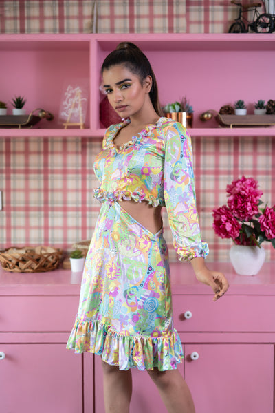 PIP & POP CUT OUT DRESS